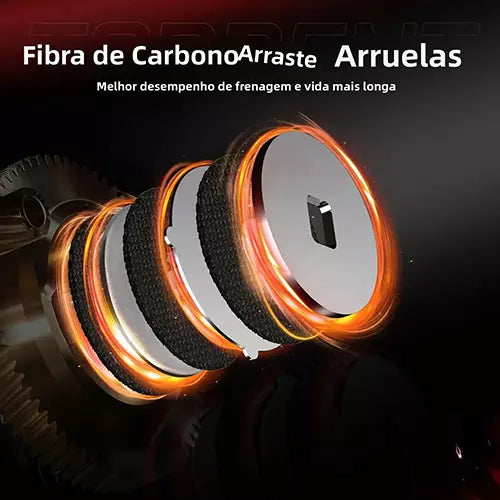 Carretilha Piscifun Torrent, Recolhimento 5.3:1/7.1:1, 228g Peso, 8.1kg Arrasto